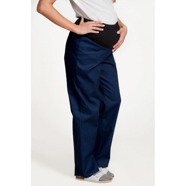 Cotton Knit Over Belly Wide-Leg Maternity Pants